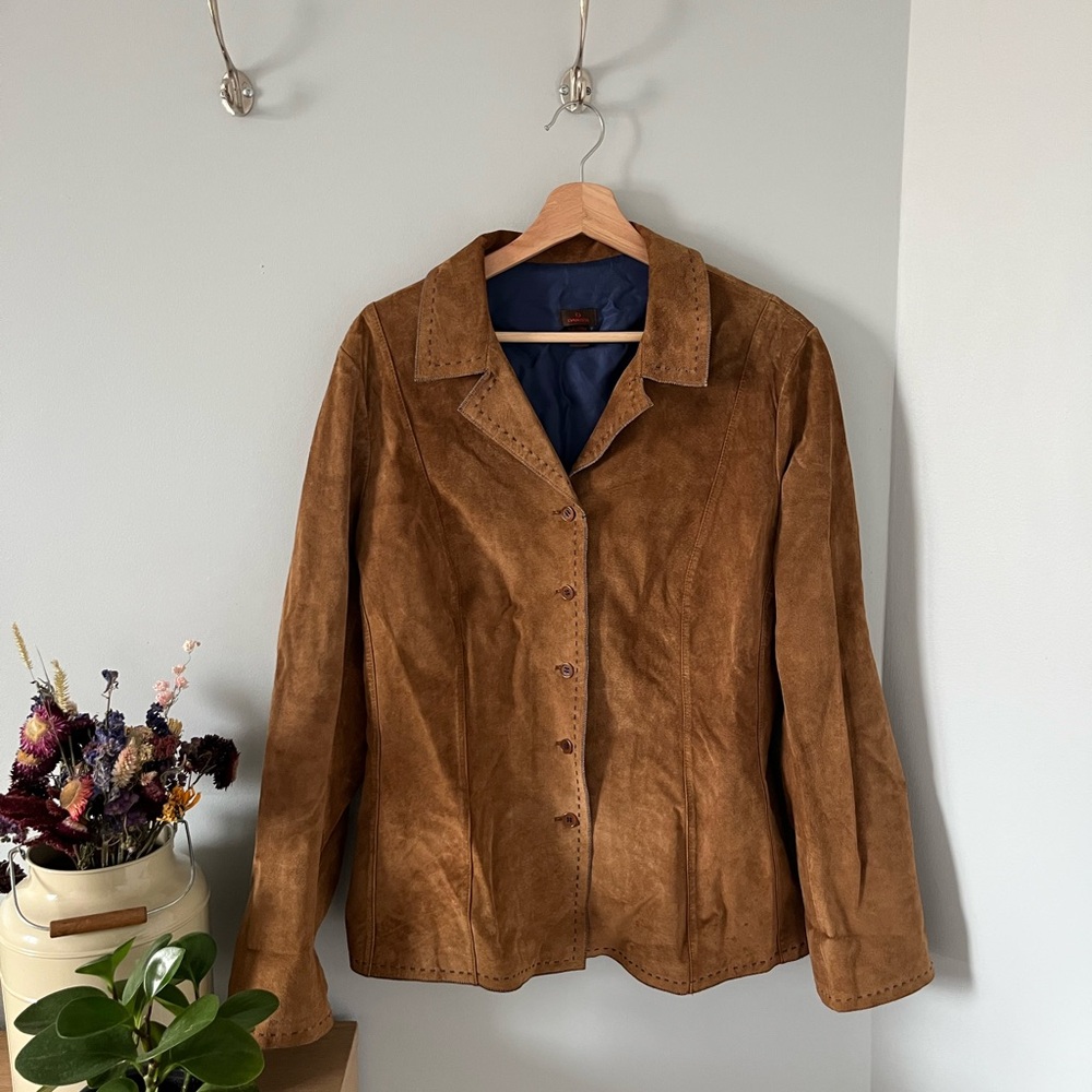 Danier Brown Suede Women's Jacket - Picture 1 of 6